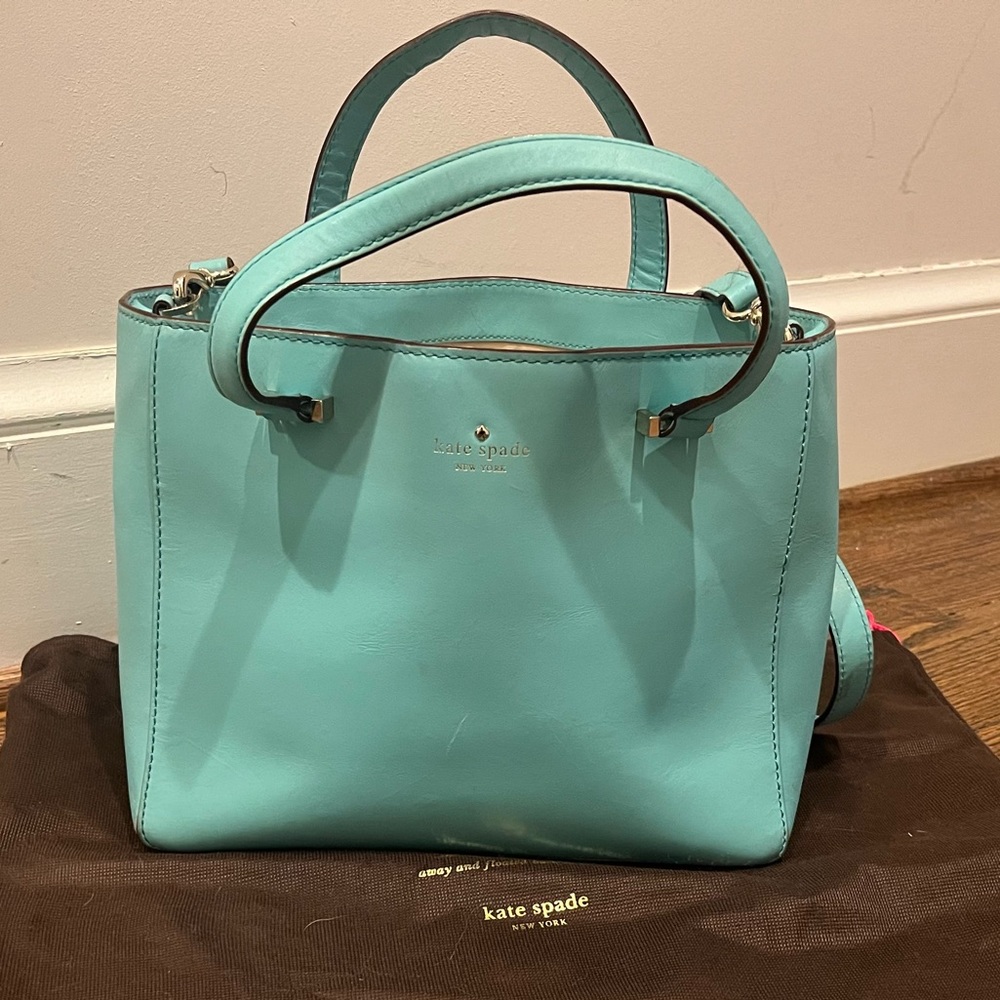 Kate Spade Tiffany Blue Small Leather Tote
